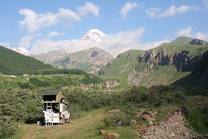 bivouac mont Kazbek